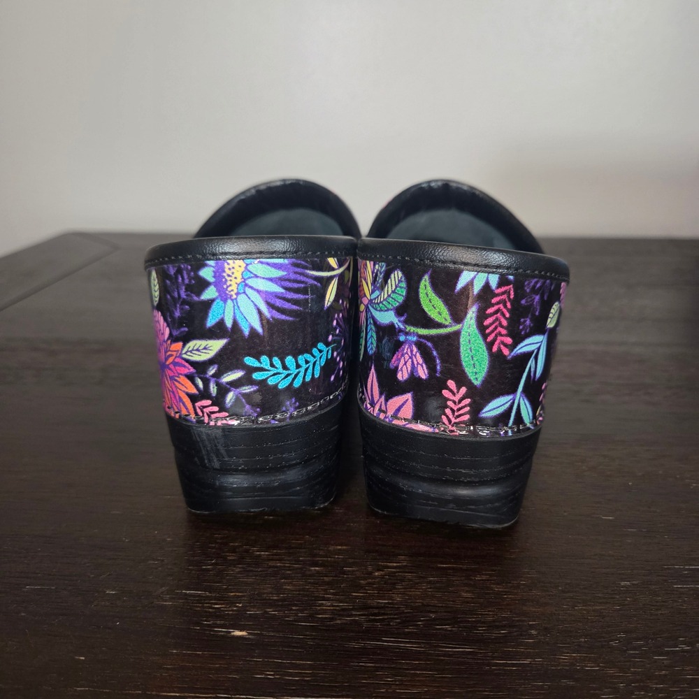 Dansko Professional Floral Garden Clogs Women's EU 39/US 9 Nurse Comfort Shoes - Picture 6 of 8